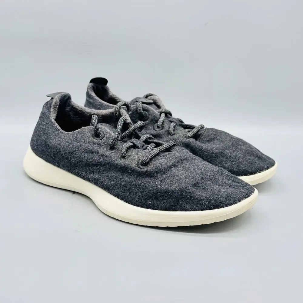 Allbirds Shoes Mens 10 Dark Gray Merino Wool Runners Casual Low Top Sneakers